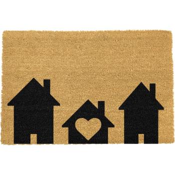 Wycieraczka z naturalnego włókna kokosowego Artsy Doormats Home is Where, 40x60 cm