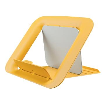 Żółta regulowana podstawka pod laptopa Leitz ERGO Cosy