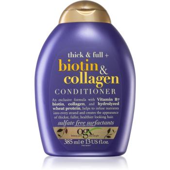 OGX Biotin & Collagen odżywka pogrubiająca włosy do zwiększenia objętości włosów 385 ml