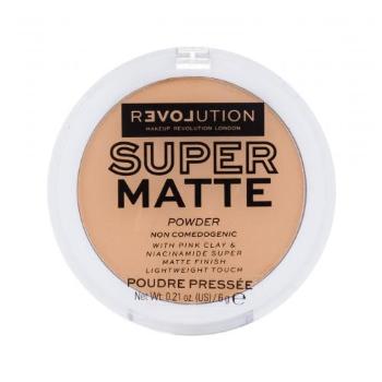 Revolution Relove Super Matte Powder 6 g puder dla kobiet Warm Beige