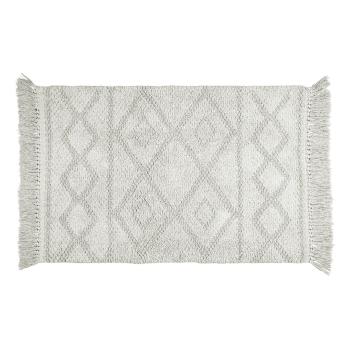 Szary dywanik łazienkowy z bawełny organicznej Wenko Urla, 60x90 cm