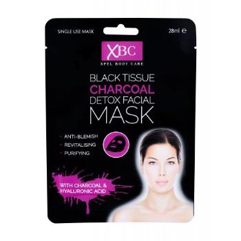 Xpel Body Care Black Tissue Charcoal Detox Facial Mask 28 ml maseczka do twarzy dla kobiet