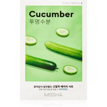 Missha Airy Fit Cucumber maseczka płócienna o działaniu nawilżajaco-rewitalizującym do skóry suchej 19 g
