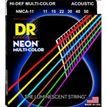 Dr Nmca 10-48 Neon Multi-color Struny Gitara Akustyczna