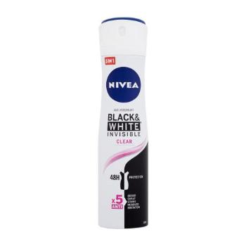 Nivea Black & White Invisible Clear 48h 150 ml antyperspirant dla kobiet