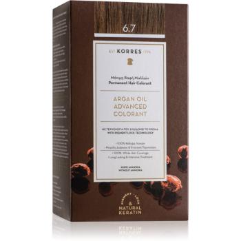 Korres Argan Oil trwały kolor włosów z olejkiem arganowym odcień 6.7 Cocoa