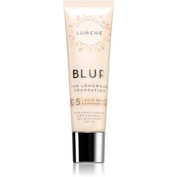 Lumene Nordic Makeup Blur podkład o przedłużonej trwałości SPF 15 odcień 0,5 Fair Nude 30 ml