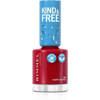 Rimmel Kind & Free lakier do paznokci odcień 156 Poppy Pop Red 8 ml