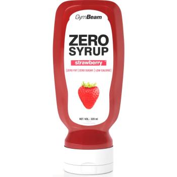 GymBeam Zero Syrup polewa Zero kalorii smak Strawberry 320 ml