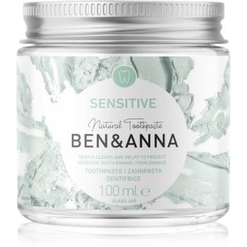 BEN&ANNA Natural Toothpaste Sensitive pasta do zębów w szklanym słoiczku dla wrażliwych zębów 100 ml
