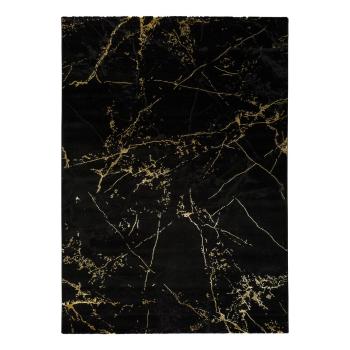 Czarny dywan Universal Gold Marble, 80x150 cm