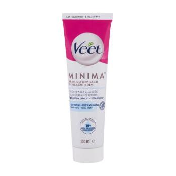 Veet Minima™ Hair Removal Cream Sensitive Skin 100 ml akcesoria do depilacji dla kobiet Uszkodzone pudełko
