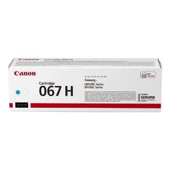 Canon originální toner 067 H C, cyan, 2350str., 5105C002, high capacity, Canon LBP631Cdw, LBP633Cdw, MF651Cw, MF655Cdw, MF657Cdw,