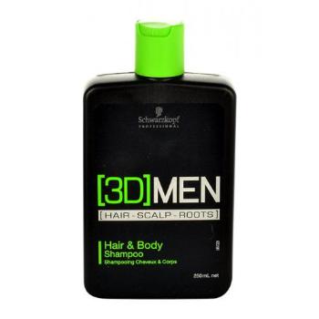 Schwarzkopf Professional 3DMEN Hair & Body 250 ml szampon do włosów dla mężczyzn uszkodzony flakon