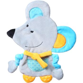 BabyOno Have Fun Cuddly Toy for Babies miękka przytulanka z gryzakiem Mouse Kirstin 1 szt.