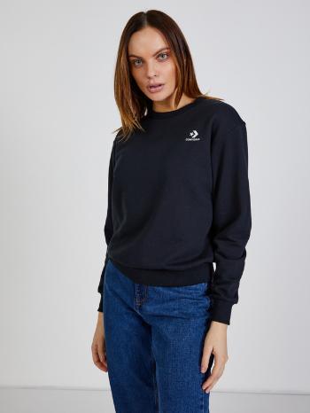 Converse Embroidered French Terry Crew Bluza Czarny