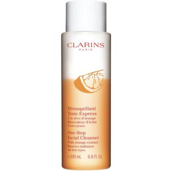Clarins CL Cleansing One-Step Facial Cleanser tonik do demakijażu z ekstraktem z pomarańczy 200 ml