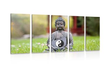 5-częściowy obraz filozofia buddyzmu - 100x50