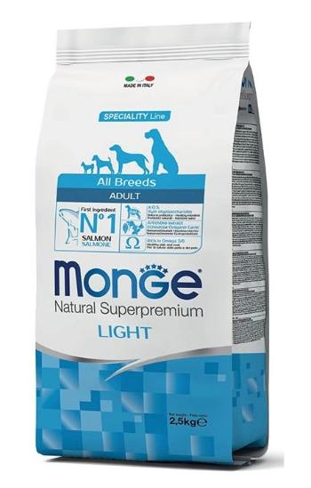 MONGE Light Karma dla psa Łosoś z ryżem 2,5 kg