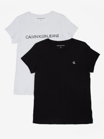 Calvin Klein Jeans Koszulka 2 szt. Biały