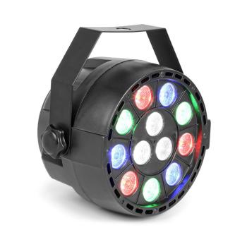 Beamz Party, reflektor UV PAR, 15 W, 12 x LED UV, wyświetlacz LED, kolor czarny