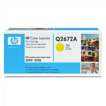 HP originální toner Q2672A, yellow, 4000str., HP 309A, HP Color LaserJet 3500, N, 3550, N, DN, DTN, O