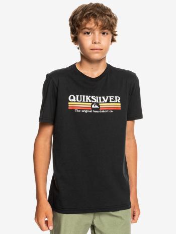 Quiksilver Lined Up Koszulka dziecięce Czarny