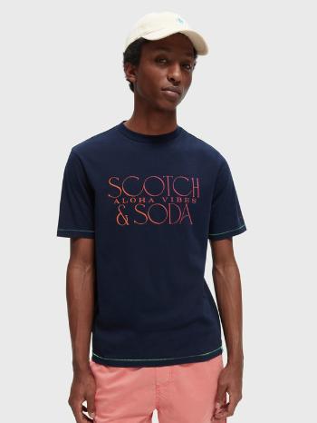 Scotch & Soda Koszulka Niebieski