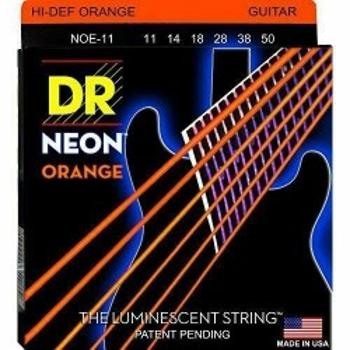 Dr Noe 11-50 Neon Orange Struny Gitara Elektryczna