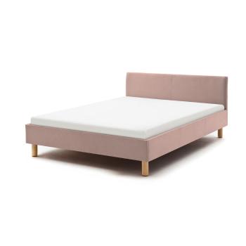 Jasnoróżowe łóżko dwuosobowe Meise Möbel Lena, 120x200 cm