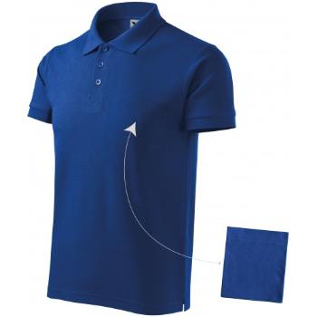Elegancka męska koszulka polo, królewski niebieski, L