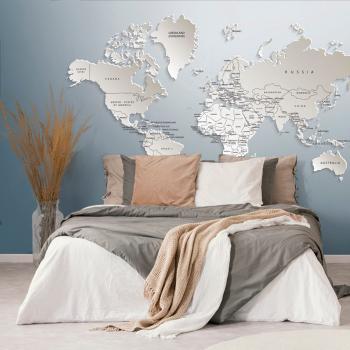 Tapeta mapa świata w oryginalnym projekcie - 150x100