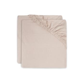 jollein Fitted Sheet Cradle Jersey 40/50x80/90cm Pack of 2 Pale Pink