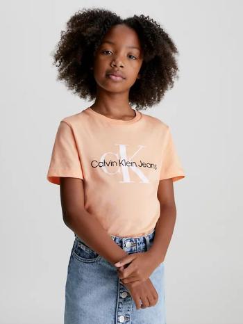 Calvin Klein Jeans Koszulka dziecięce Pomarańczowy