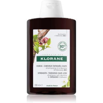 Klorane Quinine & Edelweiss Bio szampon wzmacniający przeciw wypadaniu włosów 200 ml