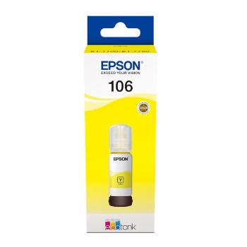 Epson originální ink C13T00R440, 106, yellow, 70ml, Epson EcoTank ET-7700, ET-7750, Express Premium ET-7750