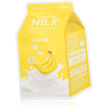 A´pieu One-Pack Milk Mask Banana maska odżywcza w płacie 21 ml