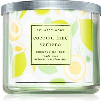 Bath & Body Works Coconut Lime Verbena świeczka zapachowa 411 g