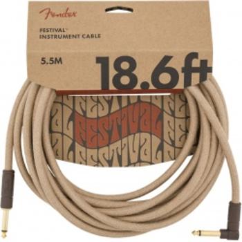 Fender 18,6 Angle Cable Pure Hemp Natural Kabel Instrumentalny 5,5m