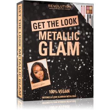 Makeup Revolution Get The Look Metallic Glam zestaw upominkowy (nadający doskonały wygląd)