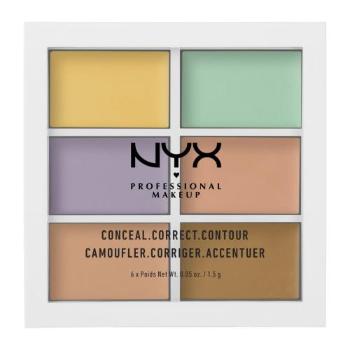 NYX Professional Makeup Color Correcting Concealer 9 g paletka do konturowania dla kobiet Multicolor