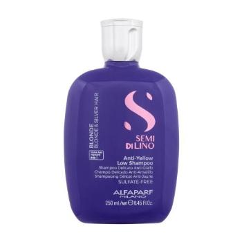 ALFAPARF MILANO Semi Di Lino Anti-Yellow Low Shampoo 250 ml szampon do włosów dla kobiet Uszkodzone pudełko