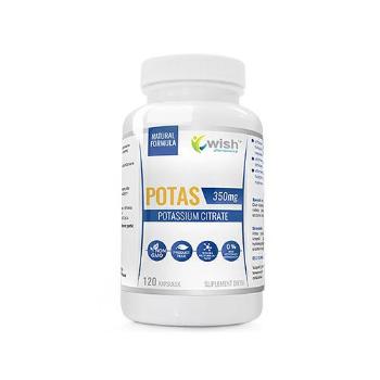WISH Pharmaceutical Potas - 120caps.Witaminy i minerały > Potas