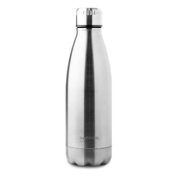 Butelka termiczna ze stali nierdzewnej w kolorze srebra Sabichi Stainless Steel Bottle, 450 ml