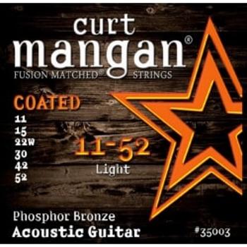 Curt Mangan 11-52 Phosphor Light Coated Struny Do Gitary Akustycznej