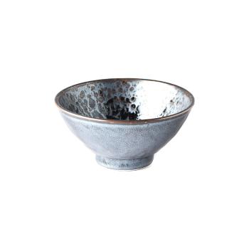 Czarno-szara miska ceramiczna MIJ Pearl, ø 16 cm