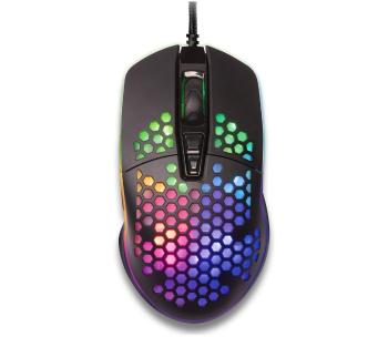 Yenkee - LED RGB Mysz gamingowa 6400 DPI 7 przycisków czarna