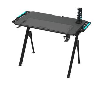 Stół do gier FALCON z oświetleniem LED RGB 100 x 60 cm czarny