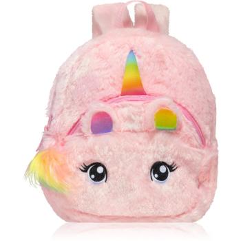 BrushArt KIDS Fluffy unicorn backpack Small plecak dla dzieci Pink (20 x 23 cm)