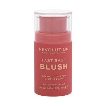 Makeup Revolution London Fast Base Blush 14 g róż dla kobiet Bare
